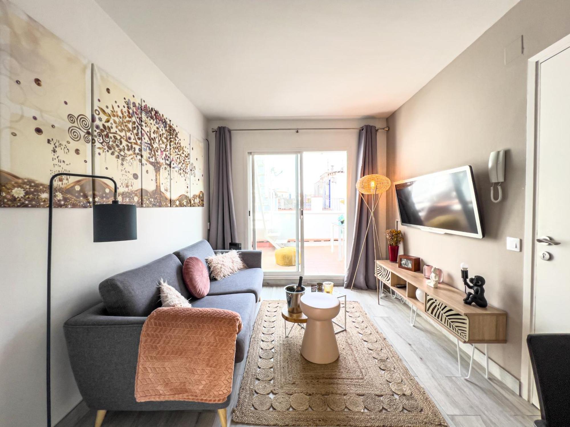 Amazing 2 Bedroom Apartment With Big Sun Terrace Sitges Centre Beach Bagian luar foto
